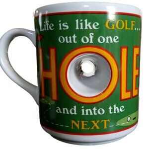 Golf Sport Fan Mug Cup Life Is Like Golf Hole Novelty